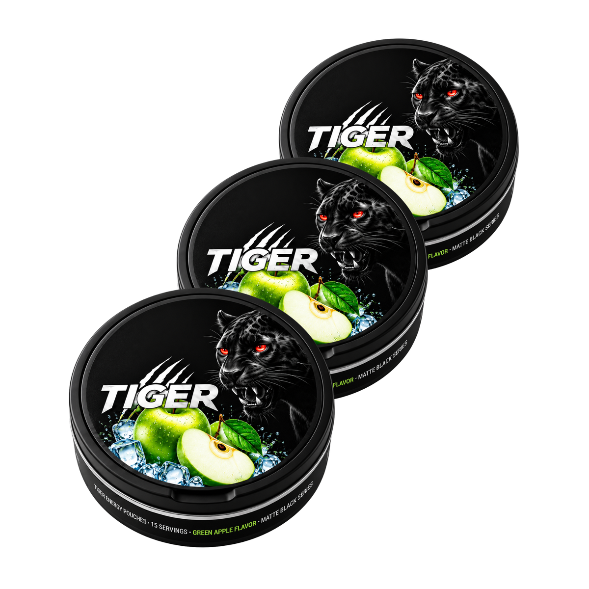 Tiger- ثلاثة علب تفاح اخضر
